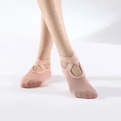 High Quality Non-Slip Pilates Socks for Women Breathable Bandage Yoga Socks Cotton Fitness Dance Barre Ballet Sports Socks