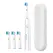 3D Rotating Electric Toothbrush 5 Modes USB Fast Rechargeable Rotary Electric Toothbrush with Travel Case 4 Brush Heads
