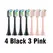 Sonic Electric Toothbrush Heads For Xiaomi SOOCAS X3 X5 X3U X1 V1 V2 SOOCARE Head Bristle Replacement Nozzles with Anti-dust Cap