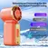 Super Mini Rechargeable Handheld Fan Powerful Wind Ultra-Quiet Fan Digital Display Portable Small Summer Fan Best Selling