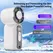 Super Mini Rechargeable Handheld Fan Powerful Wind Ultra-Quiet Fan Digital Display Portable Small Summer Fan Best Selling