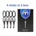 AK-03B Mini Restraint Tool, Short Version, Made of High Carbon Steel, With Key Ring, Compatible With Most Standard Restraints