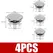 4PCS Plastic Bathroom Kitchen Basin Sink Overflow Cover Ring Insert Replacement Chrome Hole Round Drain Cap Basin Accessory