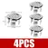 4PCS Plastic Bathroom Kitchen Basin Sink Overflow Cover Ring Insert Replacement Chrome Hole Round Drain Cap Basin Accessory