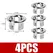 4PCS Plastic Bathroom Kitchen Basin Sink Overflow Cover Ring Insert Replacement Chrome Hole Round Drain Cap Basin Accessory