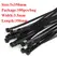 Plastic Nylon Cable Tie 100 PCS Black 5X300 Cable Tie Fixing Ring 3X200 Cable Tie Zipper with 5X200 Self-Locking Nylon Cable Tie