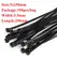 Plastic Nylon Cable Tie 100 PCS Black 5X300 Cable Tie Fixing Ring 3X200 Cable Tie Zipper with 5X200 Self-Locking Nylon Cable Tie