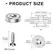 Multi Neodymium Disc Countersunk Hole Magnets, Permanent Rare Earth Magnets for Tool Room, Science, Craft, Office, Science Proje