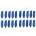 20 Pcs Crocodile type Clip 28MM Black Red Blue Black Yellow Soft Plastic Coated Testing Probe Mini Alligator Test Clips