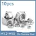 10pcs/lot M2 M2.5 M3 M3.5 M4 M5 M6 M8 M10 304 Stainless Steel Hex Hexagon Nuts