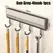 Kitchen Storage Rack Aluminum Alloy Hook Rack Wall Mounted Kitchen Utensil Storage Rack Bathroom Robe Towel Hanger
