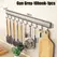 Kitchen Storage Rack Aluminum Alloy Hook Rack Wall Mounted Kitchen Utensil Storage Rack Bathroom Robe Towel Hanger