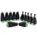 5 Pairs Male and Female Welding-Free DC Plug 5.5*2.1mm Welding-Free DC Female Head Green Terminal Monitoring Power Plug Push-But