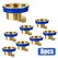 Floor Drain Core, All Copper, Odor Proof Core, Drain Guard Sewer Backflow Preventer, Deodorization Drain Plug Hair Stopper, Hair