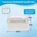 IP67 Plastic Transparent Waterproof Enclosure Box for Outdoor Electronic Projects Electrical Instrument Junction Housing Protect