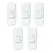 5Pcs White 2-Pin Cord Switch 250V 10A Inline Cable Switch With Push Button For Desk Lamp Bedside Lamp And Household Lighting