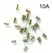 2 3 Pin IEC320 C14 Electrical Power Socket LED 250V Rocker Switch Brass 10A C6 Fuse Inlet Plug Connector Computer Mount Outlet
