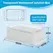 IP67 Plastic Transparent Waterproof Enclosure Box for Outdoor Electronic Projects Electrical Instrument Junction Housing Protect