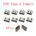 10Pcs USB Type C 2/6/16/24 Pin Connector Female Jack Charging Port SMD SMT PCB Solder DIY Repair USB-C Type-C Socket Connectors