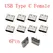 10Pcs USB Type C 2/6/16/24 Pin Connector Female Jack Charging Port SMD SMT PCB Solder DIY Repair USB-C Type-C Socket Connectors