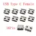 10Pcs USB Type C 2/6/16/24 Pin Connector Female Jack Charging Port SMD SMT PCB Solder DIY Repair USB-C Type-C Socket Connectors