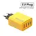 4 Ports USB C PD Charger Quick Charge 3.0 Type C USB Phone Chargers Fast Charging Adapter For iPhone 16 15 Samsung Xiaomi Huawei