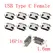 10Pcs USB Type C 2/6/16/24 Pin Connector Female Jack Charging Port SMD SMT PCB Solder DIY Repair USB-C Type-C Socket Connectors