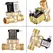 G1/2'' Brass electric solenoid valve N/C 12v 24v 220v G3/4'' Water Air Inlet Flow Switch for solar water heater valve