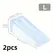 2pcs Transparent Rubber Door Suction Non-Slip Wedge-Shaped Hardware Anti-Collision Door Stopper/Door Top