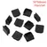 10Pcs Square Plastic Black Blanking End Cap Tube Pipe Insert Plug Bung Furniture Accessories 15/20/25/30/38/40/50/60mm
