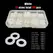 1150/700/500pc Boxed Plastic Nylon Flat Washer Plain Spacer Insulation Gasket Ring Assortment Kit Set M2 M2.5 M3 M4 M5 M6 M8 M10