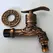 Stainless Steel Faucet Double Outlet Dual Control Water Tap One in Two Out Faucet 1/2" Bidet Faucets Bathroom Accessories