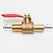 6mm-12mm Hose Barb Inline Brass Water Oil Air Gas Fuel Line Shutoff Ball Valve Pipe Fittings