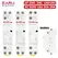 EARU Din Rail Mounted Household Modular AC Contactor 2P 16A 20A 25A 2NO 2NC 1NO 1NC AC220V AC230V 50/60Hz for Smart Home Hotel