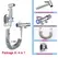 Handheld Bidet Sprayer Set Stainless Steel Spray Gun Shower Handheld Toilet Bidet Faucet Sprayer Shower Nozzle Self Cleaning