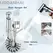 Handheld Bidet Sprayer Set Stainless Steel Spray Gun Shower Handheld Toilet Bidet Faucet Sprayer Shower Nozzle Self Cleaning
