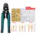 Wire Crimp Terminals Set 2.8/4.8/6.3mm Male Female Wire Spade Connectors with Insulated Sleeve Electrical Conector Box