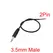 1/5Pcs 2.5mm 3.5mm Mono Stereo Audio Cable Male Female Plug Jack Connector 2/3/4Pin Extension Wire DIY Earphone Mic Repair Cable