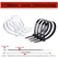 Self-locking plastic nylon tie 100 PCS black 5x300cable tie fastening ring4x200 cable tie zip wraps strap nylon cable tie set