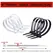 Self-locking plastic nylon tie 100 PCS black 5x300cable tie fastening ring4x200 cable tie zip wraps strap nylon cable tie set