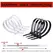 Self-locking plastic nylon tie 100 PCS black 5x300cable tie fastening ring4x200 cable tie zip wraps strap nylon cable tie set
