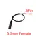 1/5Pcs 2.5mm 3.5mm Mono Stereo Audio Cable Male Female Plug Jack Connector 2/3/4Pin Extension Wire DIY Earphone Mic Repair Cable