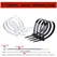 Self-locking plastic nylon tie 100 PCS black 5x300cable tie fastening ring4x200 cable tie zip wraps strap nylon cable tie set