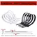 Self-locking plastic nylon tie 100 PCS black 5x300cable tie fastening ring4x200 cable tie zip wraps strap nylon cable tie set