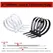 Self-locking plastic nylon tie 100 PCS black 5x300cable tie fastening ring4x200 cable tie zip wraps strap nylon cable tie set