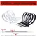 Self-locking plastic nylon tie 100 PCS black 5x300cable tie fastening ring4x200 cable tie zip wraps strap nylon cable tie set
