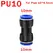10PCS Pneumatic Fittings Quick Air Connector Hose Fitting Plastic PU PG 4mm 6mm 8mm 10mm 12mm Push Into Tube Pluglug