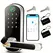 Smart Fingerprint Door Lock App Remote Control Keyless WIFI Digital Touchscreen Lock NFC IP67 Waterproof with 2 IC Cards