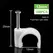100PCS 4/5/6/7/8/9/10/12mm Circle Nail Clip Wire Management Clamp White Fixing Round Steel Nail Wall Hanging Cable Clips