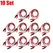 1-20Set Red Black Alligator Clips DIY Test Leads Double-ended Crocodile Test Clips for Multimeter Measure Tool Lead Connector